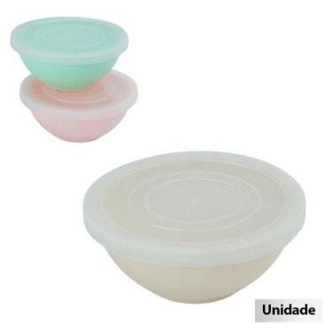 Imagem de Pote de Melamina Bambu 285ml Redondo Soft Color - FRATELLI