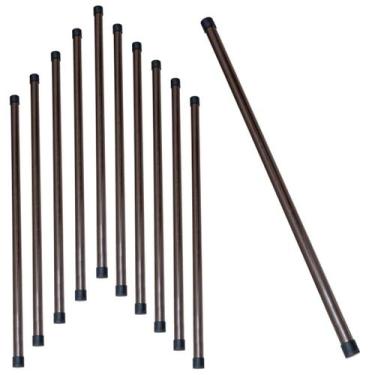 Imagem de Kit 11 Bastão De PVC Sem Carga Para Exercícios De Alongamento Yoga Pil