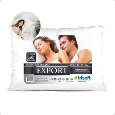 Imagem de Travesseiro Antialérgico Lavável 50x70 Suporte Extra Firme - TRISOFT