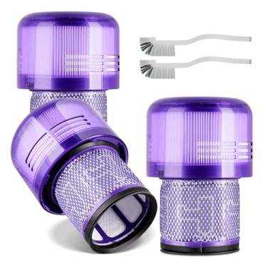 Imagem de ACCTDLF Substituição de filtros de vácuo para Dyson V11 Animal, acionamento de torque, completo, extra V15 Detect V15S Detecta aspiradores submarinos, compare com a peça nº 970013-02 (pacote com 3