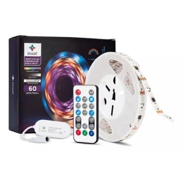 Imagem de Kit Fita LED Inteligente DreamColor Wi-Fi Ekaza Sem Silicone