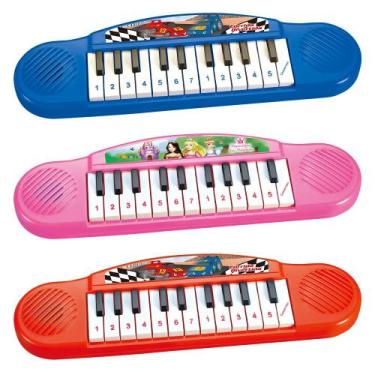 Imagem de Teclado Piano Infantil 22 Teclas Musicas Demonstrativa Pilha 34cm - DM
