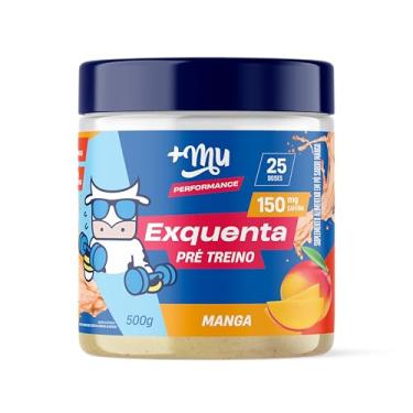 Imagem de Pré treino, +Mu, Exquenta, Sabor Manga, Com Cafeína, Palatinose e Taurina - 500g