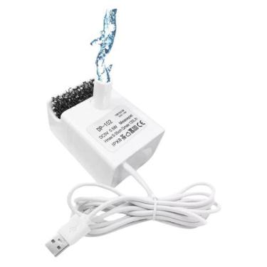 Imagem de Bomba Motor Bebedouro Fonte de Água Sem Ruído LED Pet Gatos - Pet For 