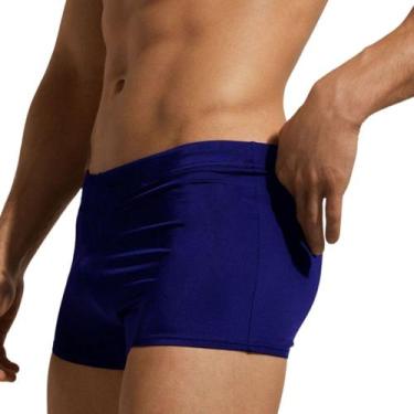 Imagem de Sunga Masculina Praia Piscina Verão - Slim Fitness, Azul marinho, M, H