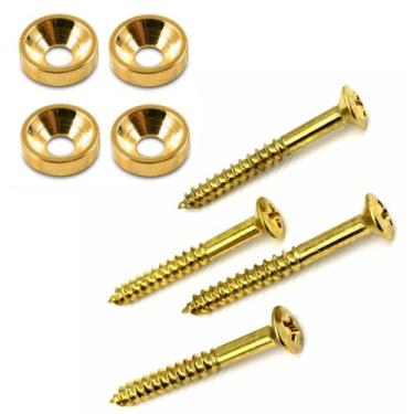 Imagem de Kit Junção Neck braço 4 bucha e 4 parafusos 4.5X45 Dourado - SPIRIT