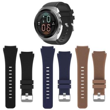 Imagem de Kit 3 Pulseiras 22mm para Huawei GT2e - Estilo no Pulso, Preta - Azul 