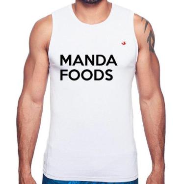 Imagem de Regata Manda Foods - Foca na Moda, Branco, GGG