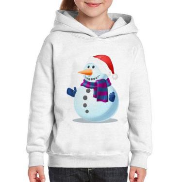 Imagem de Moletom Infantil Boneco de neve - Foca na Moda, Branco, 2