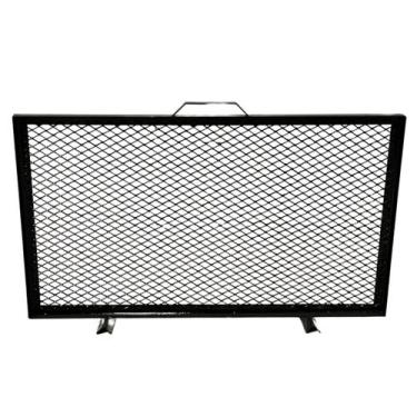 Imagem de Tela Grade De Proteção Para Lareiras 70x40 Ouro Envelhecid - LAURINDOS