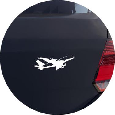 Imagem de Adesivo de Carro Avião Airbus decolando - Cor Branco - Melhor Adesivo,