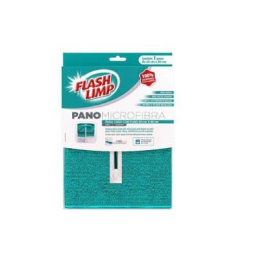 Imagem de Pano de chao de microfibra com furo 60 x 80 cm flash limp - Flashlimp