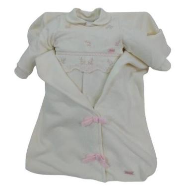 Imagem de Saída Maternidade Plush Luxo Bebê Menina Paraiso Ref 13007 - Paraíso, 