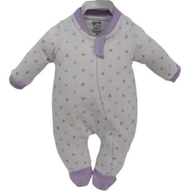 Imagem de Macacão Longo Suedine Luxo Bebê Menina Zafielo Baby Ref 402, Lilás, RN