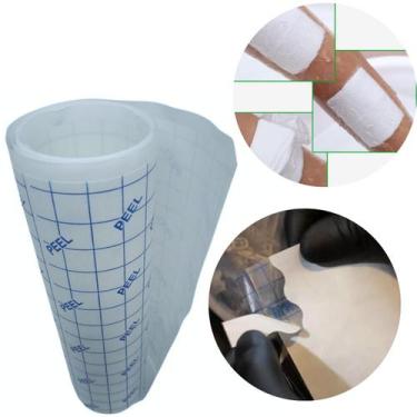 Imagem de Adesivo Transparente De Pele Cobertura Filme Curativo Hospitalar 15cm 
