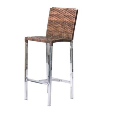 Imagem de Banqueta Alta para Cozinha Bar em Alumínio e Fibra - Premium Box, Capu
