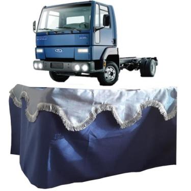 Imagem de Cortina De Cetim Traseira Para Mb 1935 1941 Azul - Olímpia Pesados