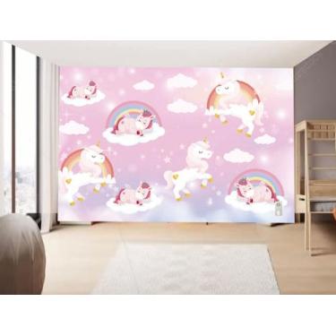 Imagem de Papel de Parede Infantil Unicornio (folha med. 90x300 cm) - Decor Atit
