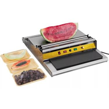 Imagem de Máquina Seladora Embalagem P/ Alimentos Aplicadora Filme PVC - Gold Sa