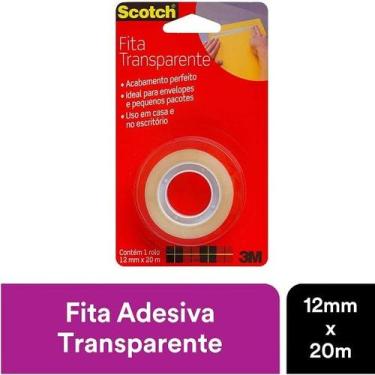 Imagem de Fita Adesiva Transparente 3M SCOTCH 12MM X 20M