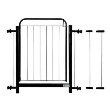Imagem de Portão Grade Proteção Pet 79,5 A 90 Cm Criança Cães - Netshop, Preto