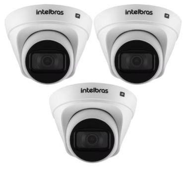 Imagem de kit 3 Camera Dome IP Intelbras VIP 1230 D Full HD 1080p Lente 2.8mm 30