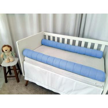 Imagem de Dois Rolos Protetor Lateral 1,15m Para Cama De Solteiro Com Zíper - Ba