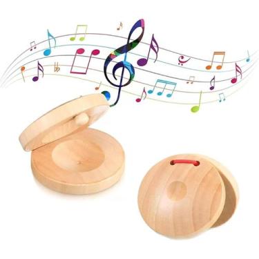 Imagem de Castanholas infantis em madeira kidzzo par