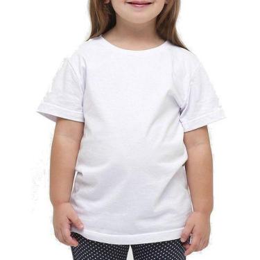 Imagem de Roupa De Criança Infantil Menina Menino Básica Lisa Camiseta - Vesttua