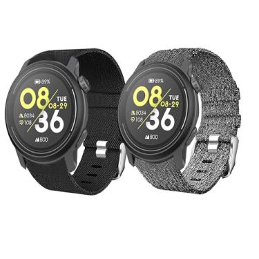 Imagem de Compatível com a pulseira COROS PACE 3, Lamshaw Quick Release 20 mm, 22 mm, tecido de nylon respirável, acessório de substituição compatível com smartwatch COROS PACE 3 / APEX 2 Pro/APEX Pro / APEX 46