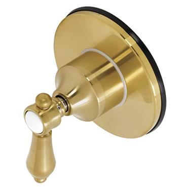 Imagem de Kingston Brass KS3037BAL Heirloom Válvula de desvio de três vias com kit de acabamento, latão escovado