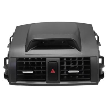 Imagem de Saihisday Painel de saída CA com painel central cinza 5567002340 com interruptor de emergência para Toyota Corolla 2009 2010 2011 2012 2013 substitui 55670-02340 5567002340