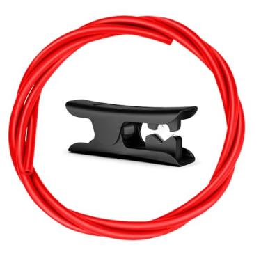 Imagem de Tubo de Teflon PTFE 2,5 m - 2,5 mm ID × 4 mm OD com cortador para impressoras 3D, compatível com Bambu Lab A1/A1 Mini/P1P/P1S/X1C e Creality K1/K1 Max/Ender 3 V3 Acessórios de impressão 3D (vermelho)