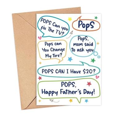 Imagem de ShelbyShops Pops! Can You...? Cartão, cartão engraçado do dia dos pais, cartão engraçado do Coringa para Pops, cartão de dia dos pais da filha, cartão de pai feliz para papais, perfeito para o dia dos