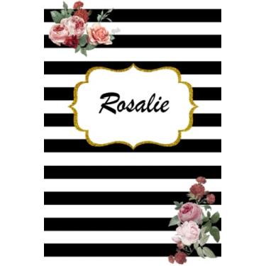 Imagem de Rosalie: Classic Floral Personalized Notebook/Journal/ Log Book/ Planner With Name, 110 pages of your selected paper, planner. Size: 6” x 9”