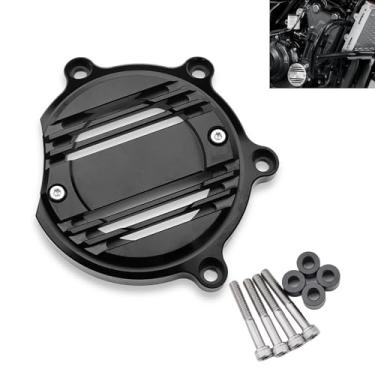 Imagem de LEDISHUN Capa de proteção de motor direita Stator Guard Cover Slider Fairing Pad Protector Crash Retro Capa decorativa (para veículo Honda) SCL500 CMX500 Rebel 500 NX500 CB500X CB500F (preto)