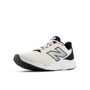 Imagem de New Balance Fresh Foam Arishi V4 Tênis de corrida masculino, branco/branco, 42, Branco/Preto/Neo Flame, 43