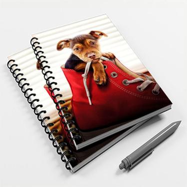 Imagem de Caderno Universitário 96 Fls Cachorro Pitbull