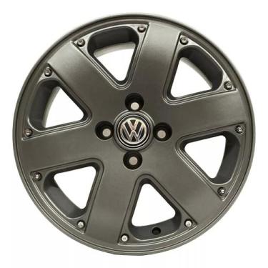 Imagem de Kit 4 Rodas Aro 15x6 Parati Track field 4x100 Grafite Zk-110 - Zunky