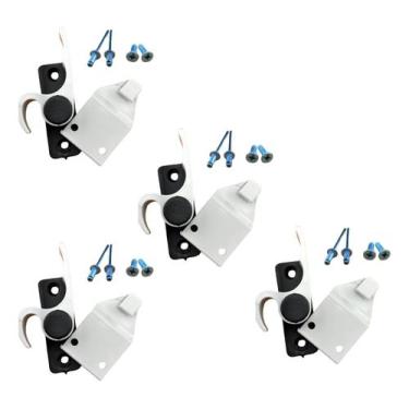 Imagem de 4 Trinco Fecho Meia Lua  Porta Japonesa Caracol Porta Balcão - la plat