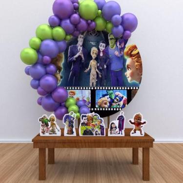 Imagem de Kit Festa Painel Redondo  Familia Monstro- IMPAKTO VISUAL