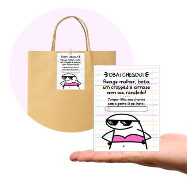 Imagem de Tag Cartão de Agradecimento  Pacote com 100 Peças  Tam. 7,5 x 10,5 cm 