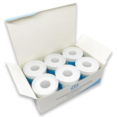 Imagem de Fita Adesiva Micropore Branca 50mm x 10m Wiltex 6 unidades