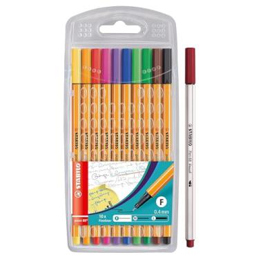 Imagem de Estojo Stabilo Caneta Extrafina Point 88 com 10 cores + 1 Pen 68 Brush
