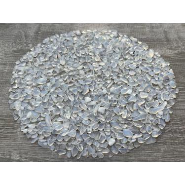 Imagem de Lascas de opalita – Mini pedras de opalita, opalita não perfurada triturada, opalita genuína semirolada (1/3.6 kg)