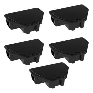 Imagem de Kit 5 Porta Isca Armadilha Para Ratos Com Chave