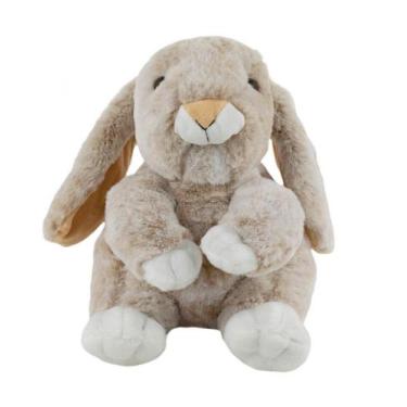 Imagem de Coelho Bege Sentado 26cm Pelúcia - Fofy Toys