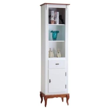 Imagem de Estante para Sala 2 Prateleiras 1 Gaveta 1 Porta Pés Luiz XV 60104 Lin