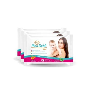Imagem de KIT Toalha Umedecida Meu Bebe Ultra 150 Unidades - HYGIELINE