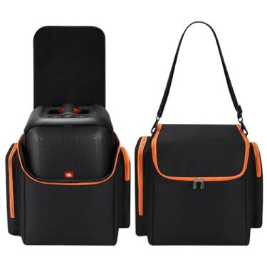 Imagem de Seracle Bolsa De Transporte Viagem Portátil Para Jbl Partybox Encore Essential Caixa Som Festa… (Preto+Laranja)